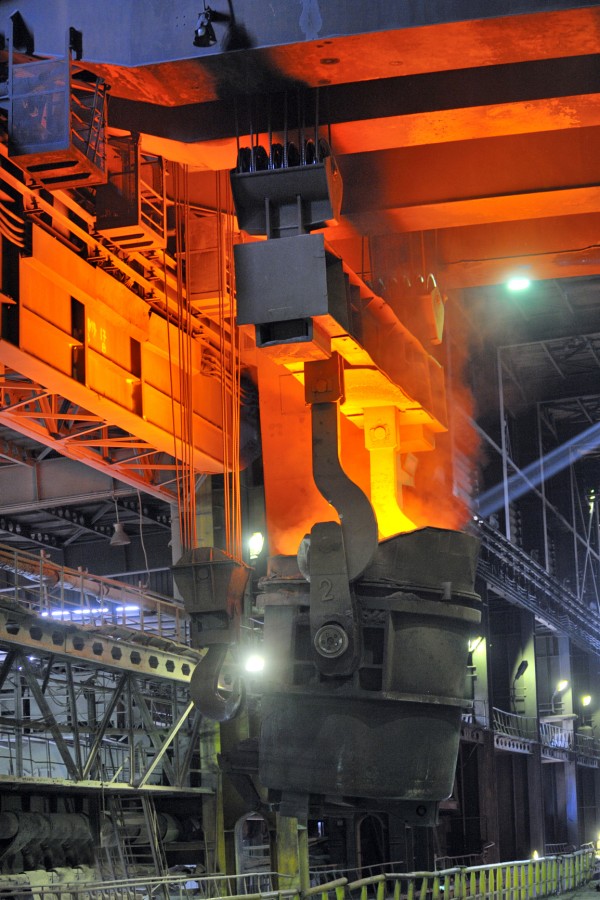 hot molten steel